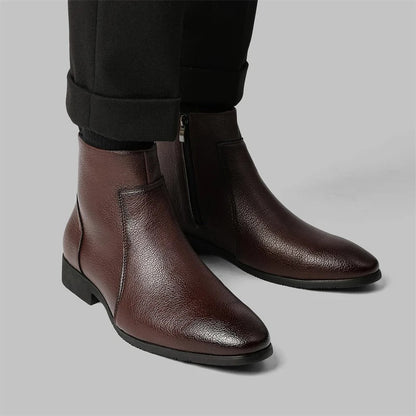 Mercer Zip Leather Boots